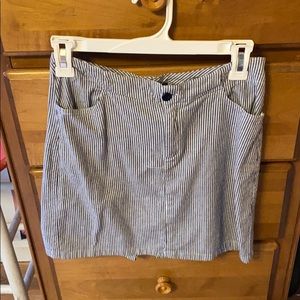 Brandy pin striped skirt